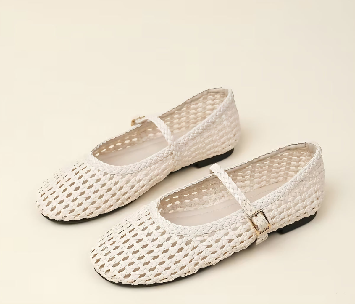 Women's French Style Mary Jane Flat Shoe