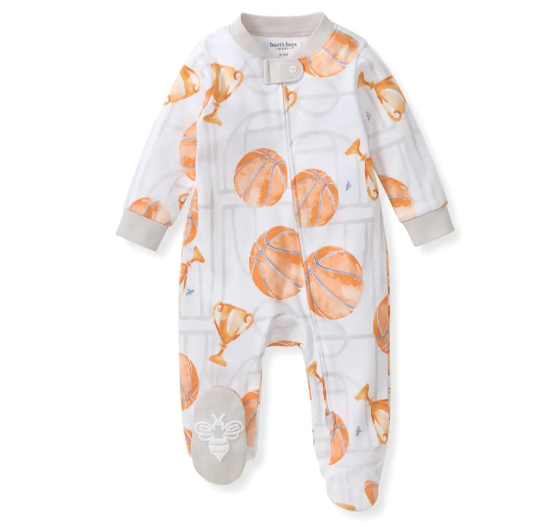 Burt's Bees Basketball Court Organic Cotton Sleep and Play