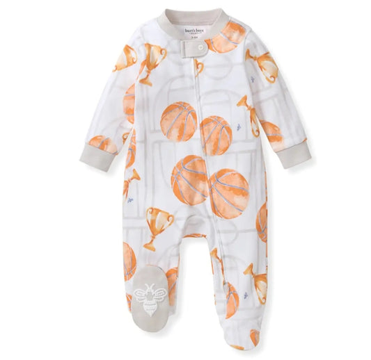 Burt's Bees Basketball Court Organic Cotton Sleep and Play
