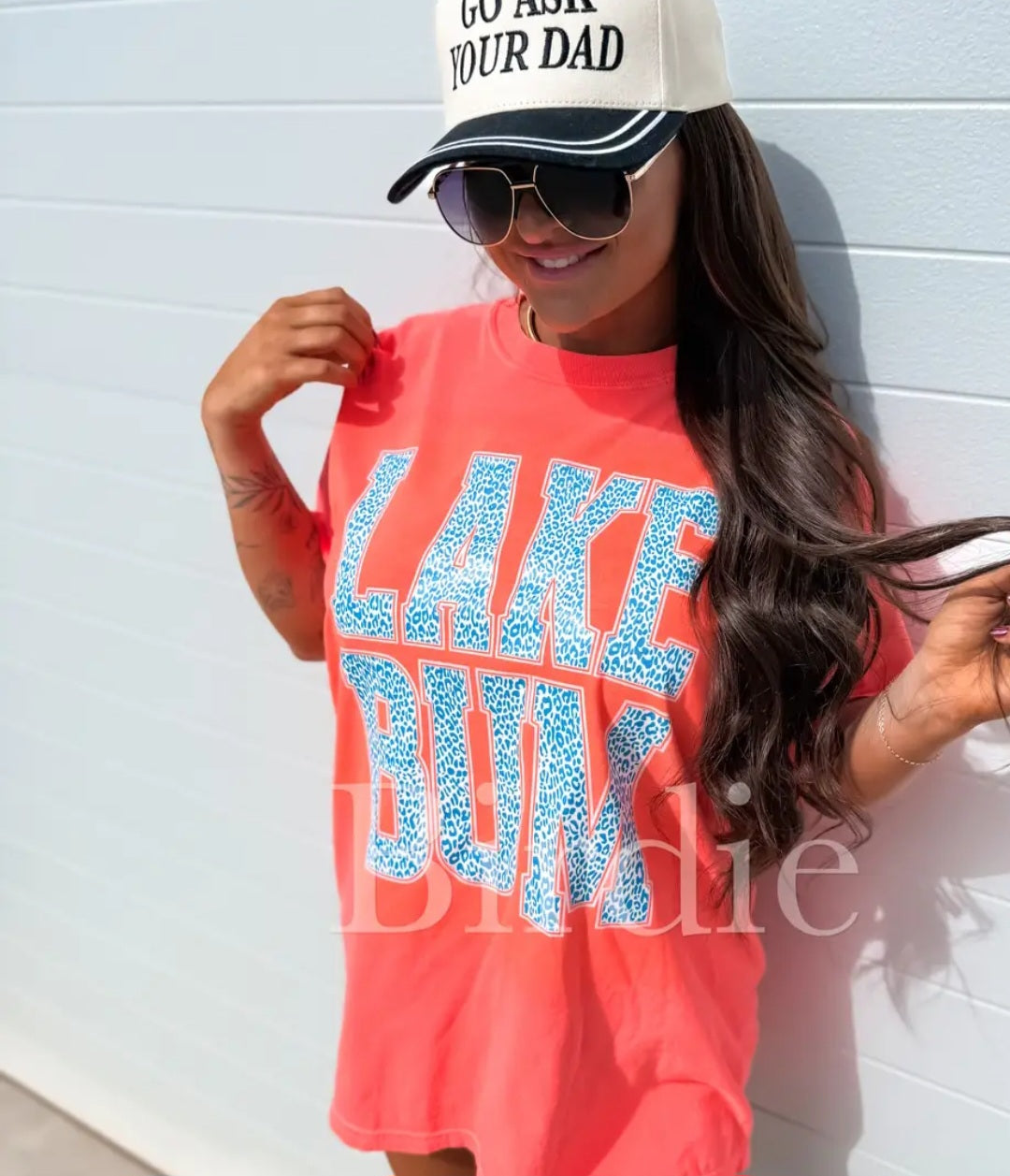 Birdie Leopard Lake Bum Graphic Tee