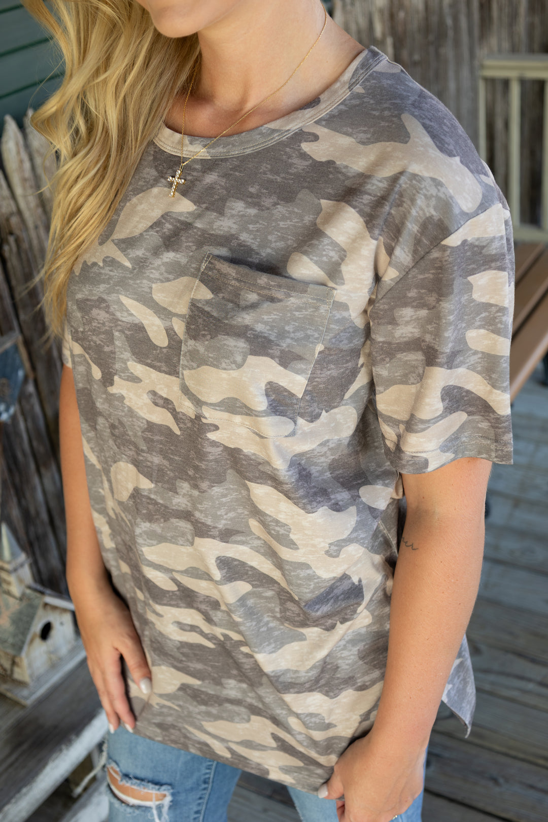 Moon Ryder Camo Slouchy Tee