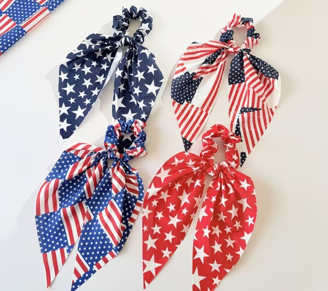 4 pack Independence Day Scrunchie