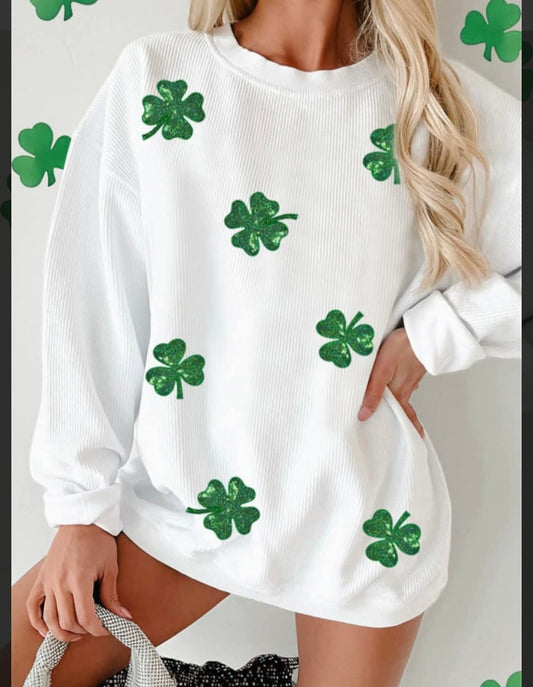 St. Patty's Day shirt - Green and White