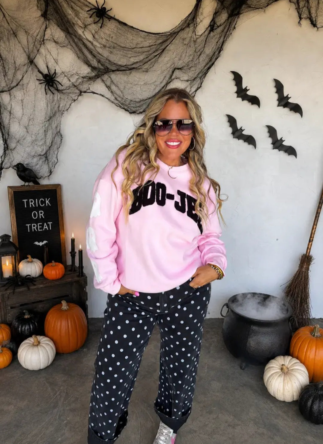 Blakely Preorder- Hocus Pocus Dot Jeans