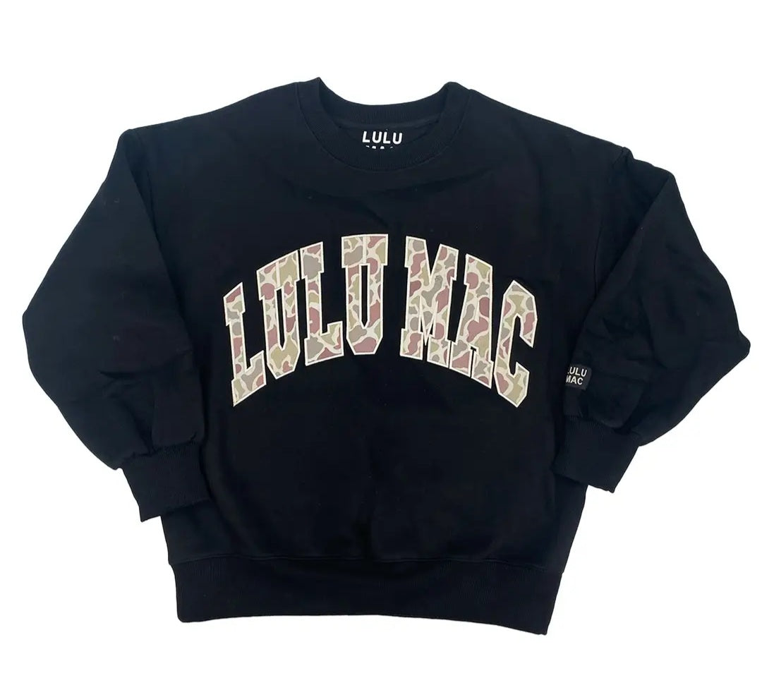 Lulu Mac Camo Embroidered Sweatshirt