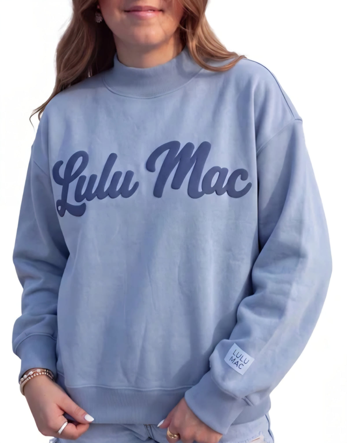 Lulu Mac Blue Sweatshirt / Blue Script 💙