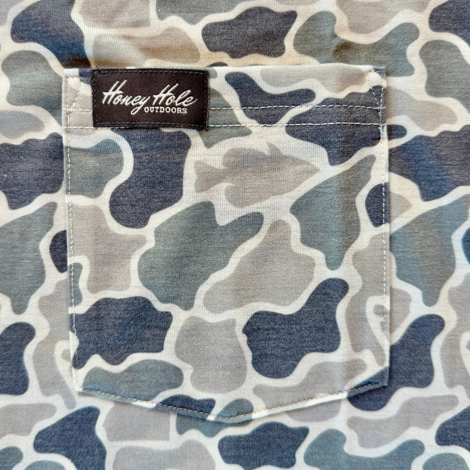 Honey Hole Drift Performance Hoodie - Hideaway Camo
