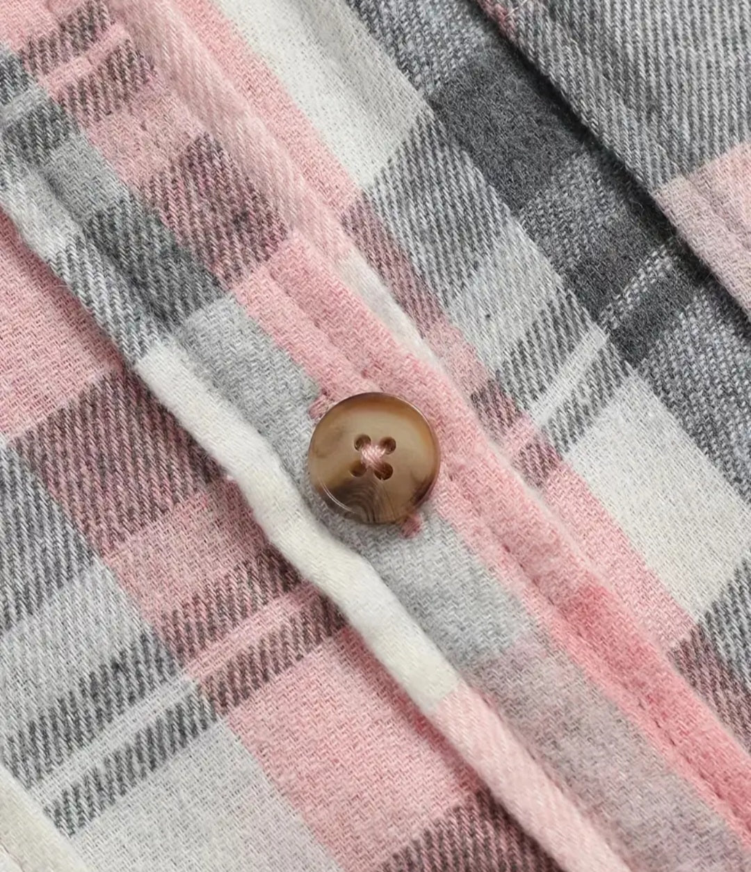 Pink Plaid Button Up Shirt