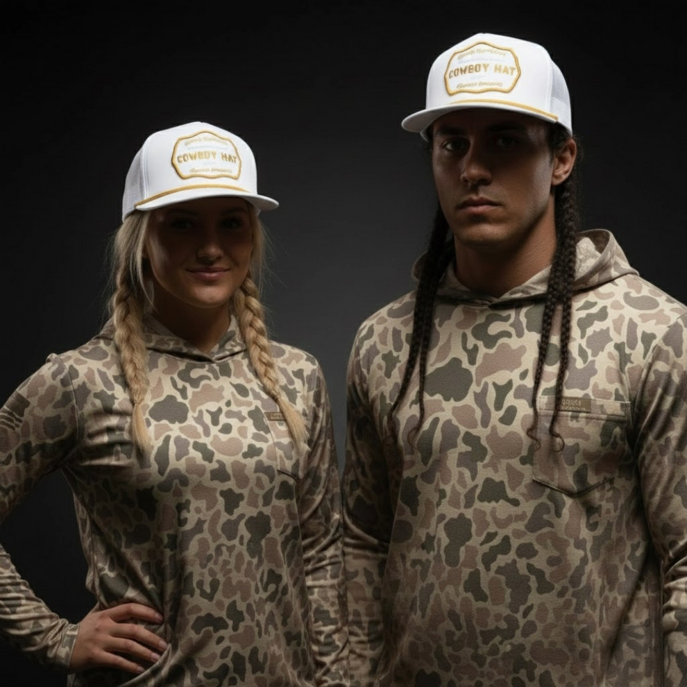 Cowboy Revolution Down South Camo Hooded Long-Sleeve Sunshirt