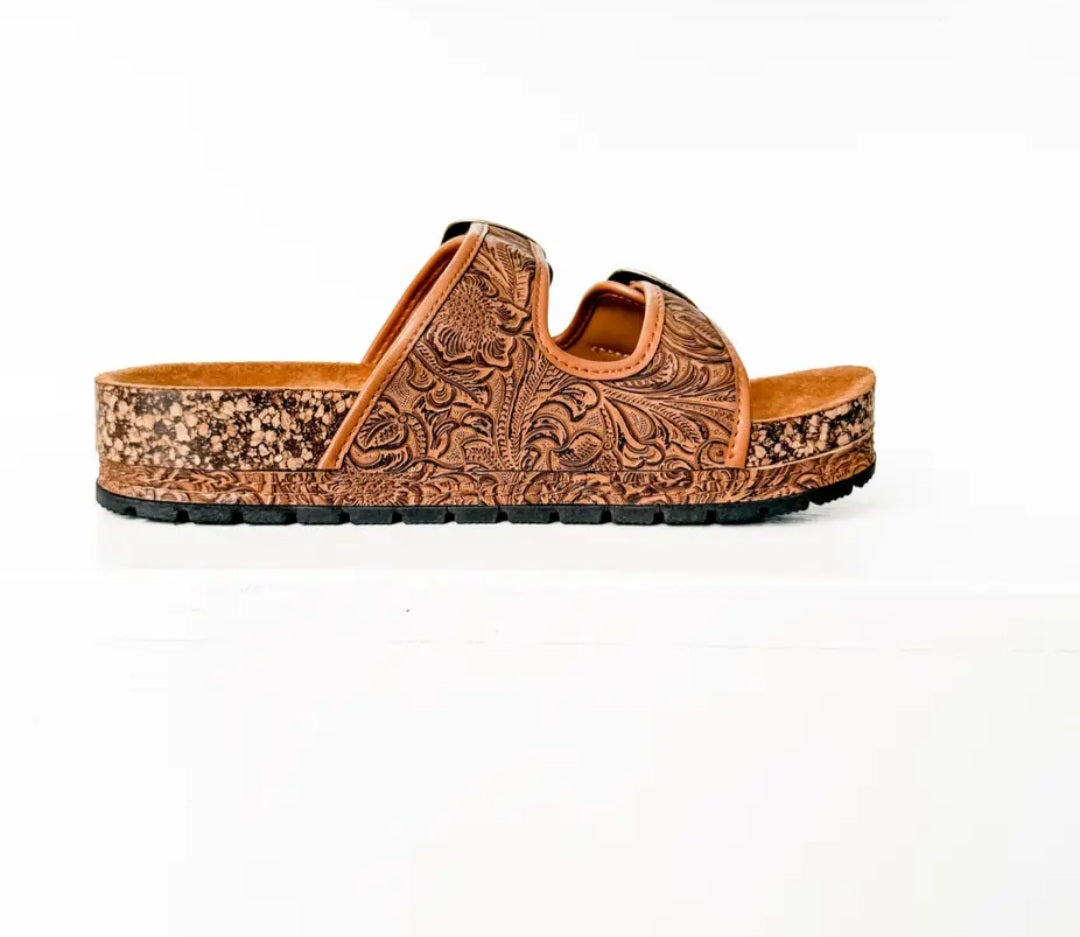 Western Sandal in Tan Preorder