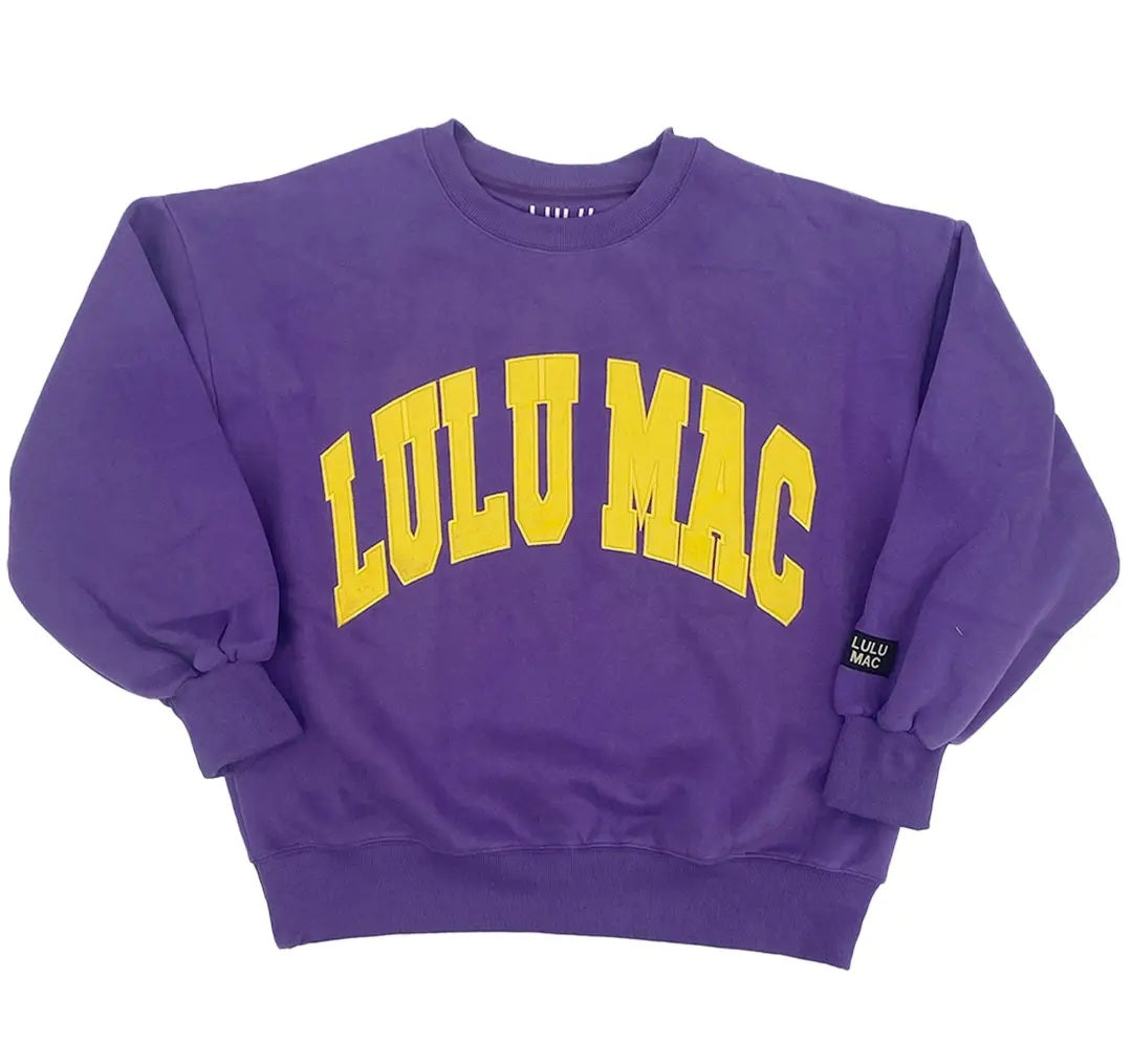 Lulu Mac Collegiate Color Sweatshirt