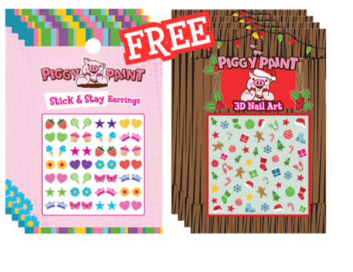 Piggy Paint Oh Holly Jolly Set with Free Nail Stickers