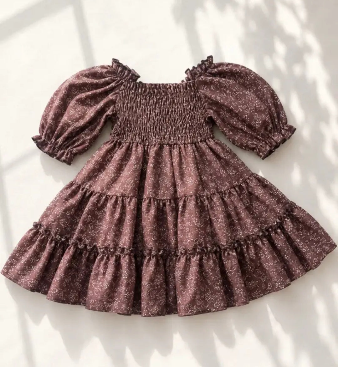 Mommy and Me Bailey's Blossoms Cocoa Bloom Dress - Women's