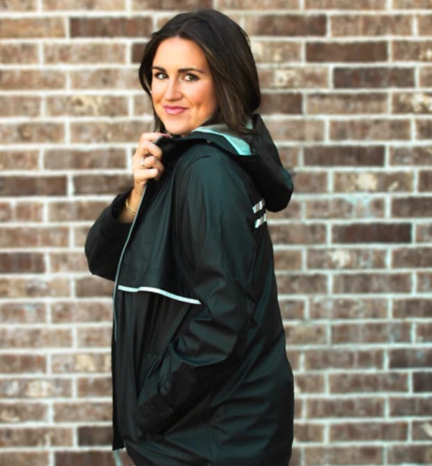 Girlie Girl Black Raincoat