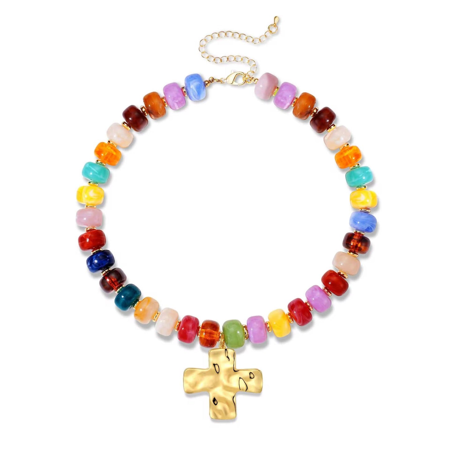Cross Bead Necklace Preorder