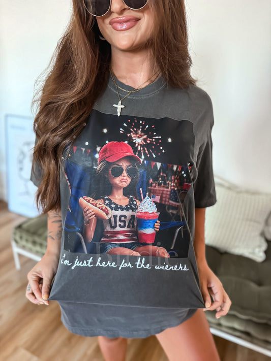Birdie 4th I'm Just Here for Graphic Tee on Pepper Preorder