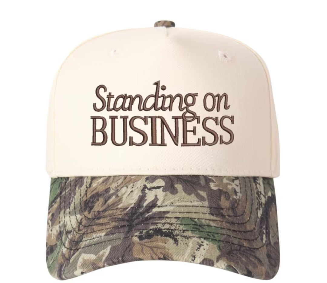 Standing on Business Hat