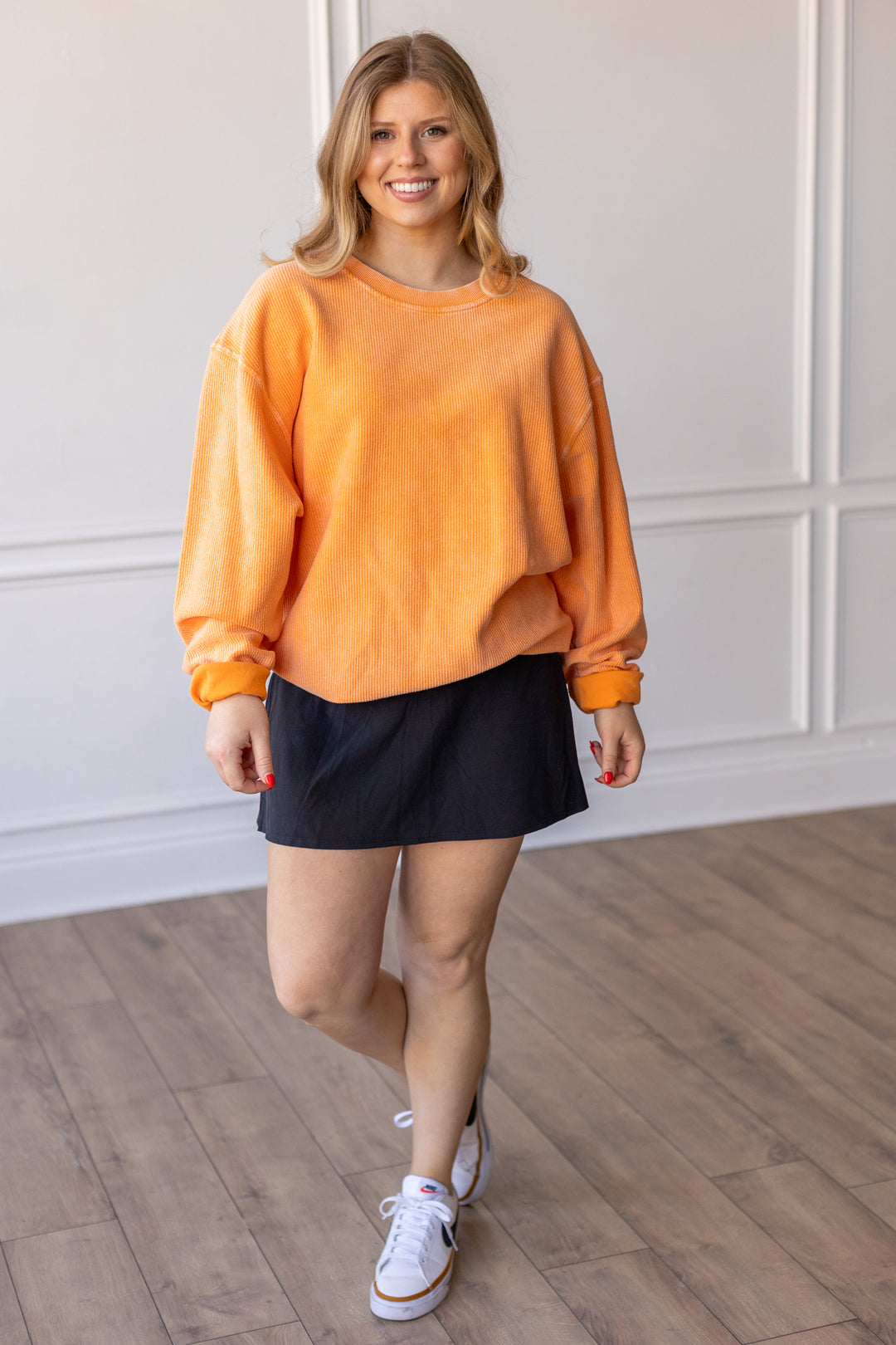 Moon Ryder Apricot Crush Corded Crew
