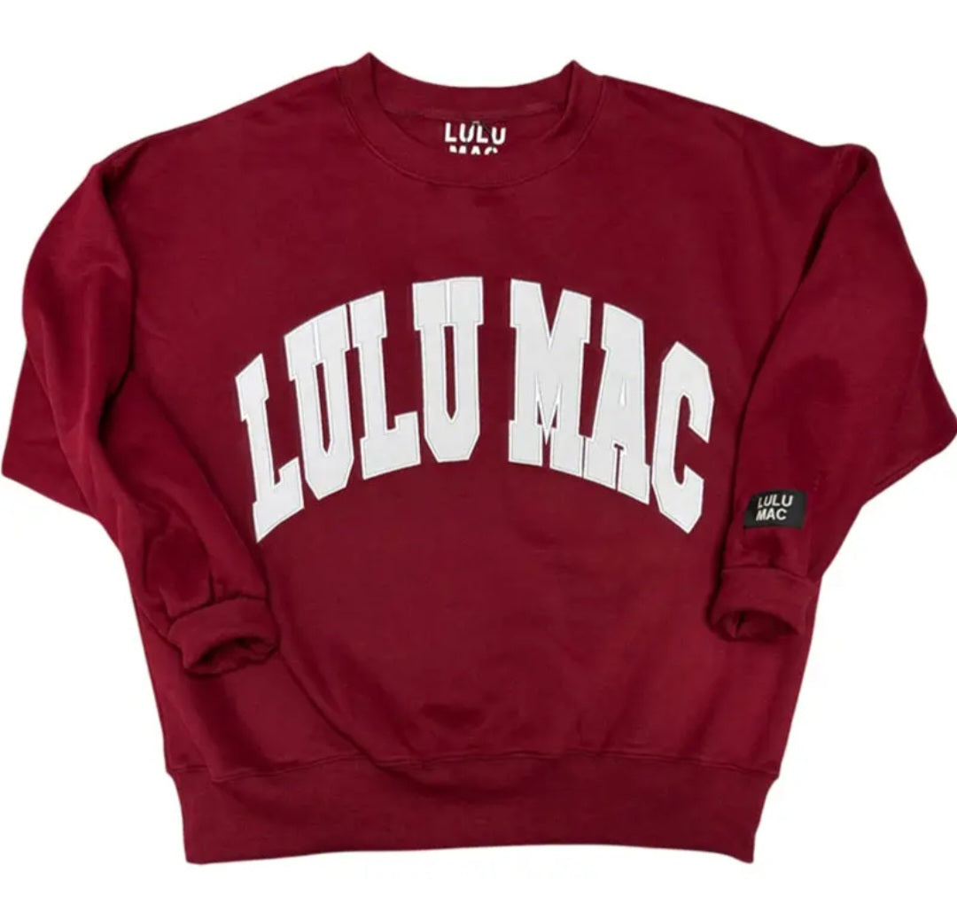 Lulu Mac Collegiate Color Sweatshirt