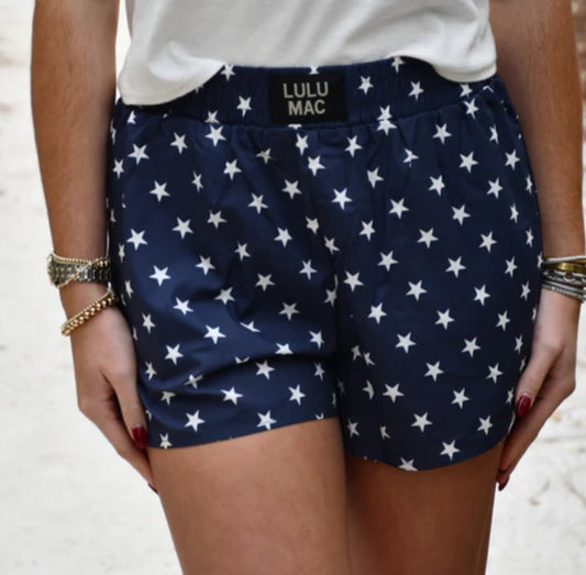Lulu Mac Navy Star Boxer Short