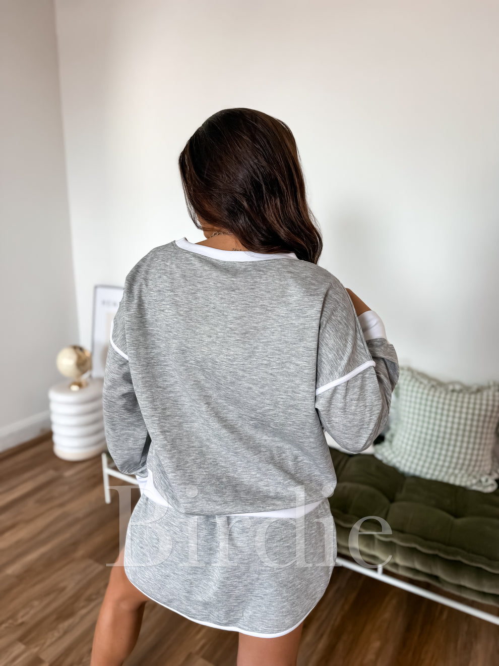 BIRDIE Two Piece Skort Set in Gray (Sold as SET)