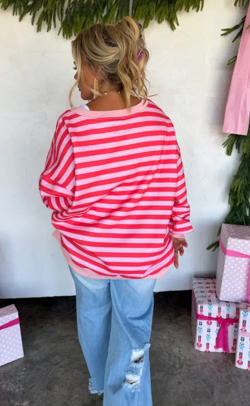 Blakely Preorder- Jolly and Merry Oversized Pullover