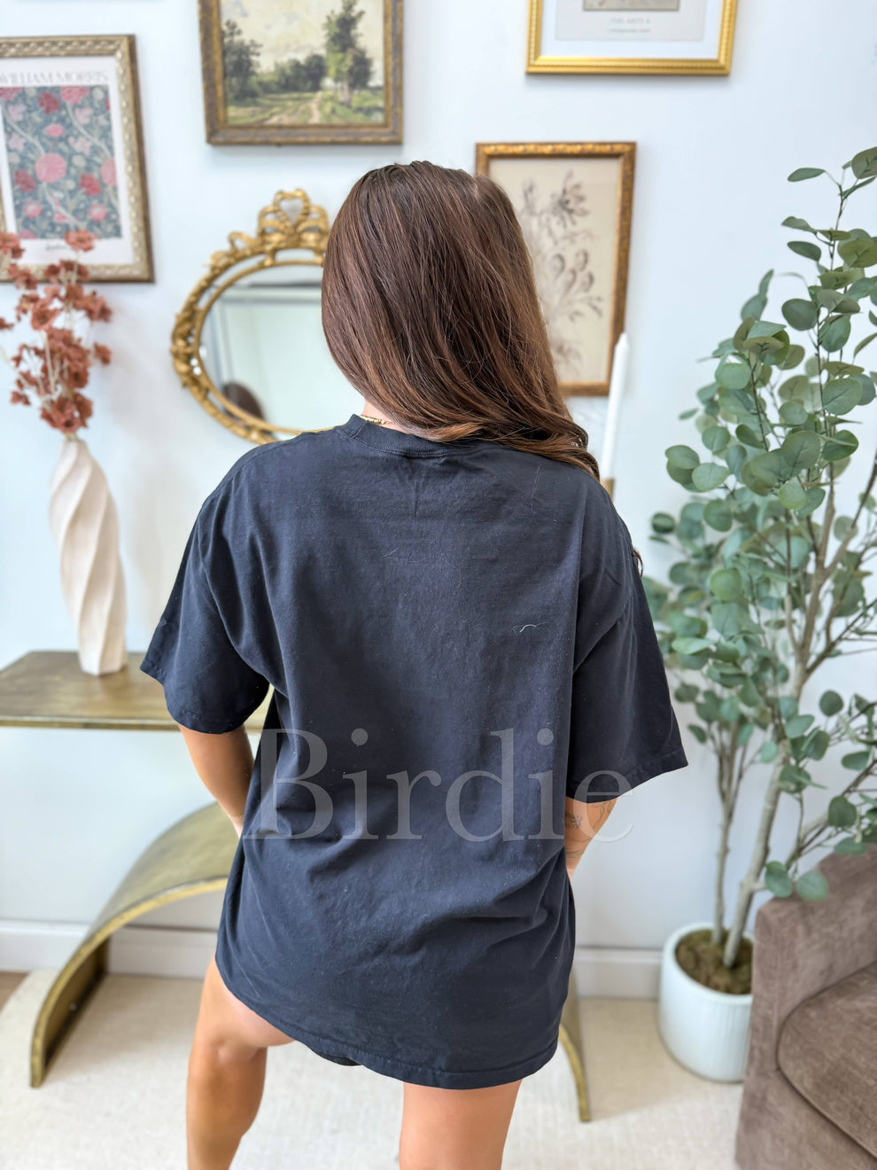 Birdie Duck Camo Baseball Graphic Tee on Black