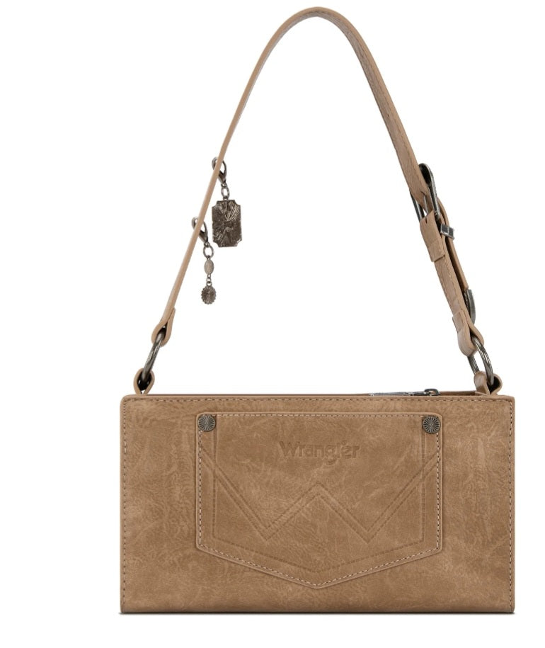 Wrangler Buckle Charm Shoulder Bag