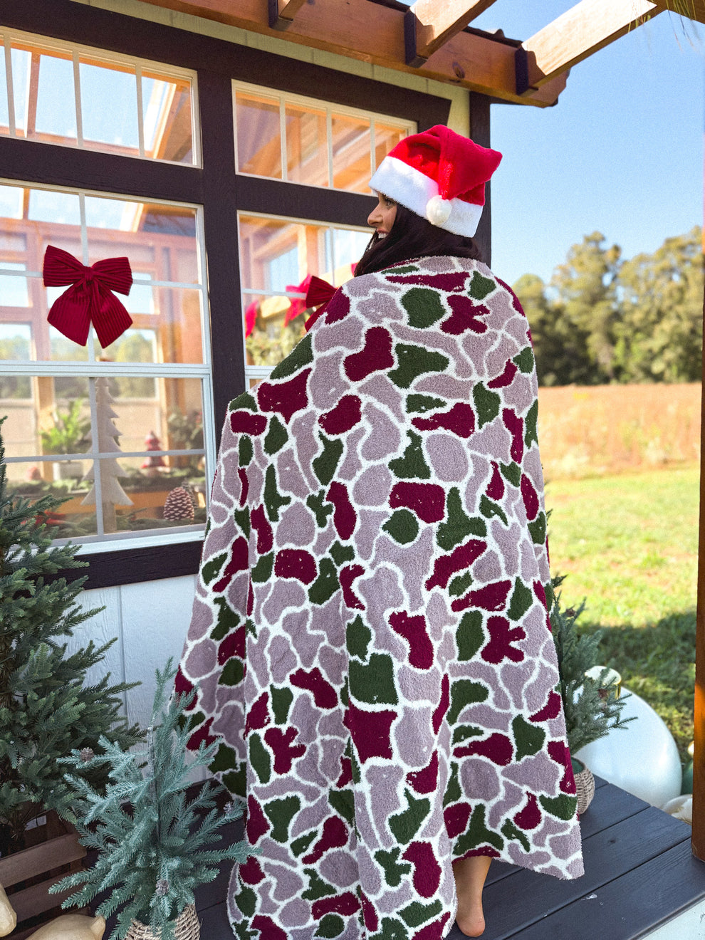 BIRDIE PREORDER Blanket in Mistletoe Marsh Duck Camo