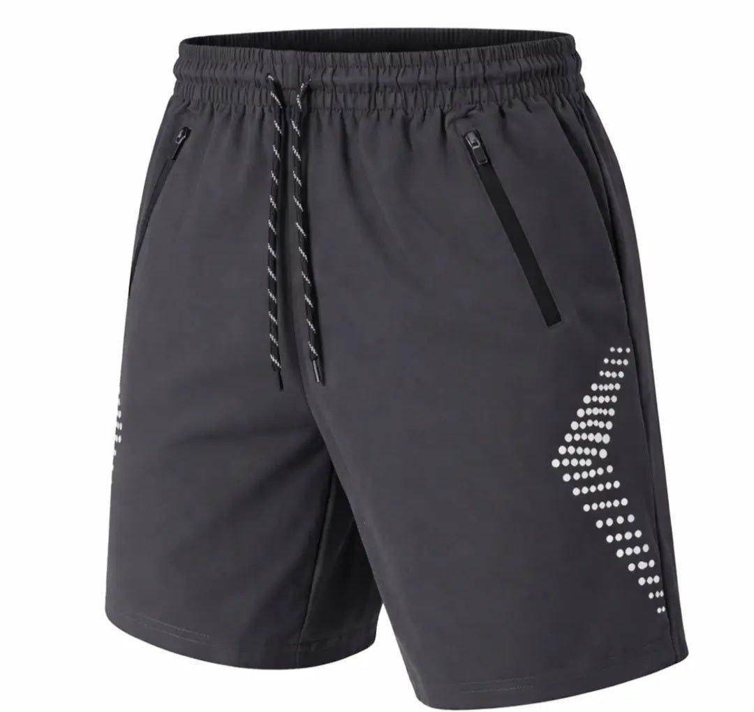 Men's Active Training Shorts with Reflective Trim