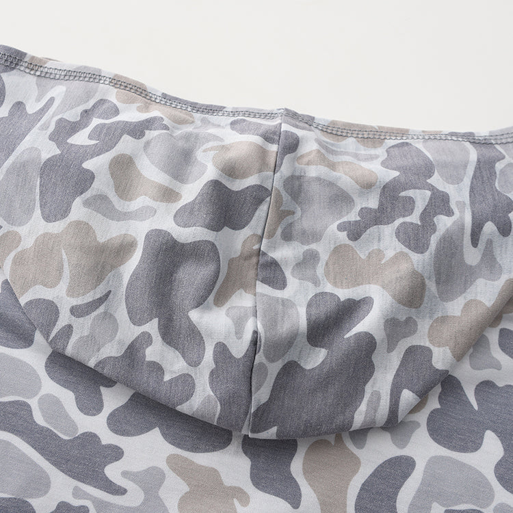Honey Hole Drift Performance Hoodie - Smoke Camo