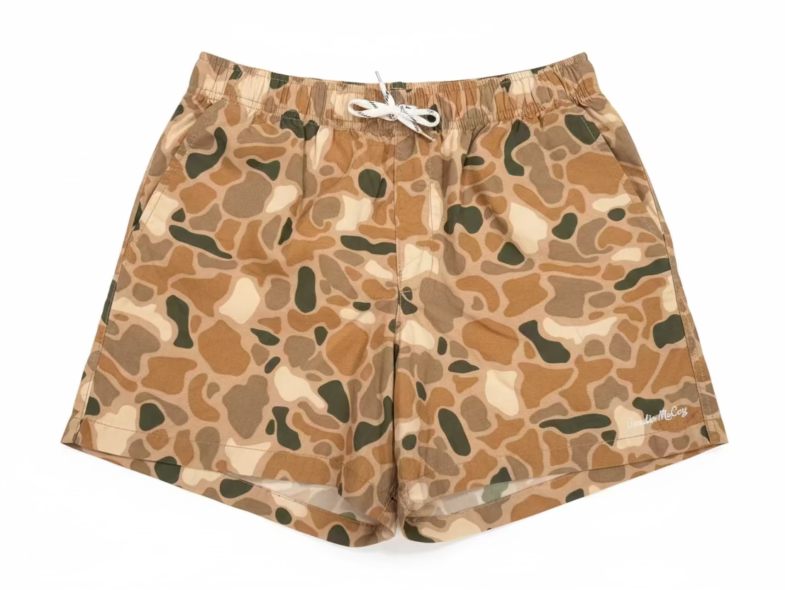 Cardin McCoy Kids' Brown Camo Performance Shorts