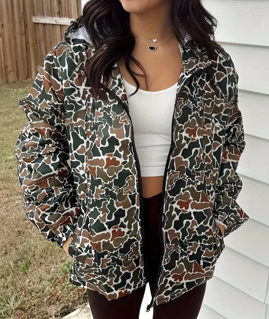 Camoflauge Hooded Jacket for all seasons