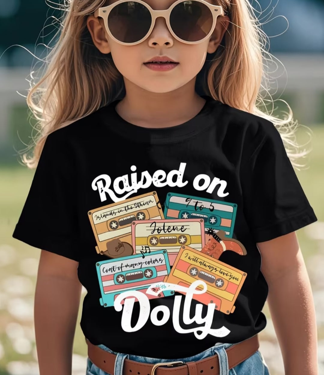 Raised on Dolly Kids Tee