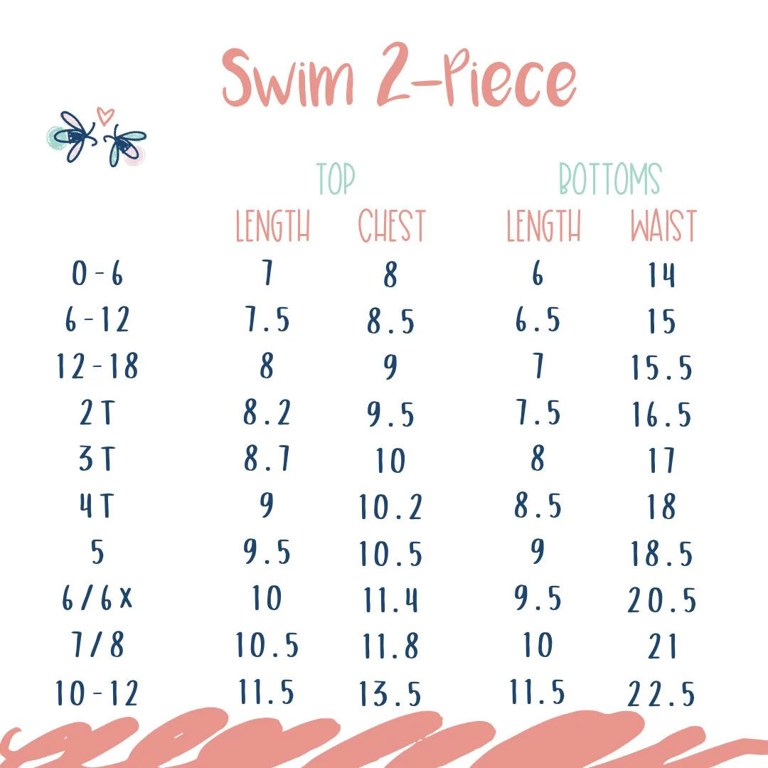 SWIM: Sweet Ladybugs - Two Piece (Long Sleeve)