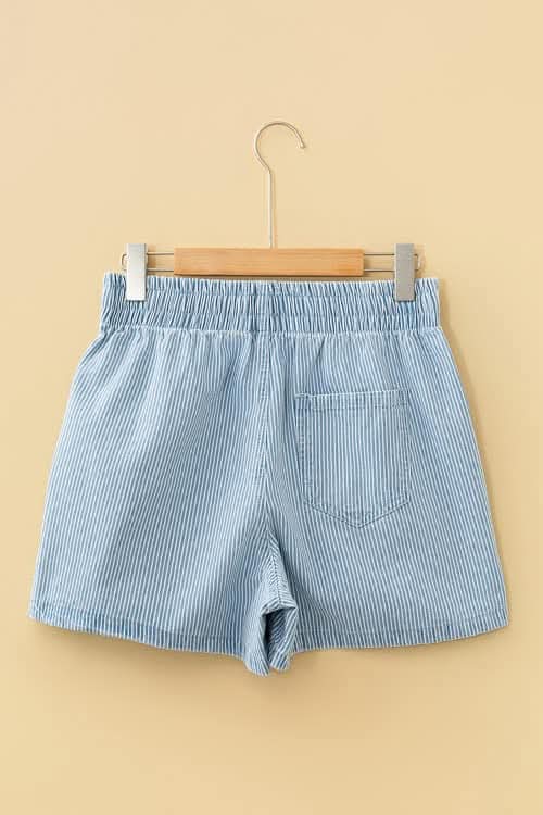 Stripe Elastic Denim Bottoms