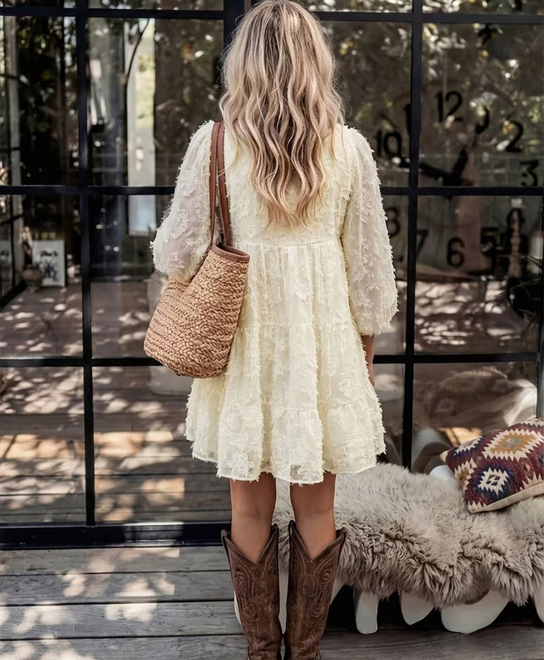 Women's Textured Fabric Dress