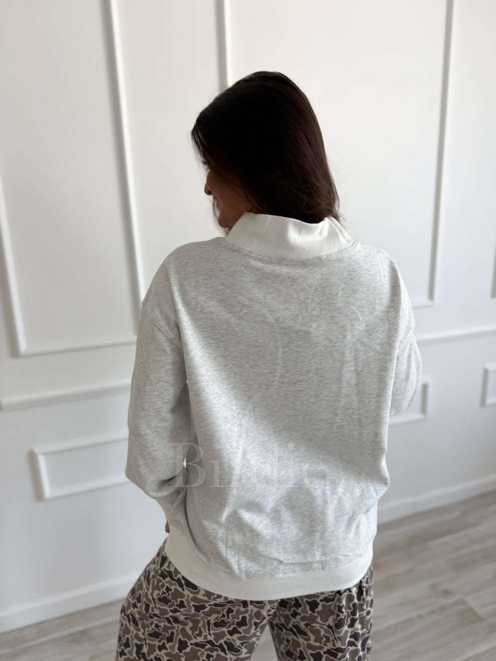 BIRDIE Summit French Terry Mock Neck Pullover