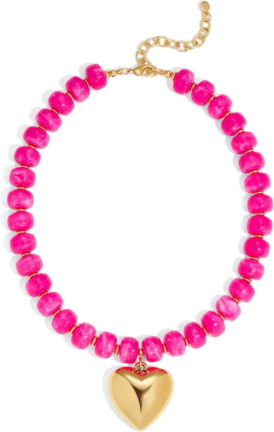 Chunky Heart Bead Necklace Preorder