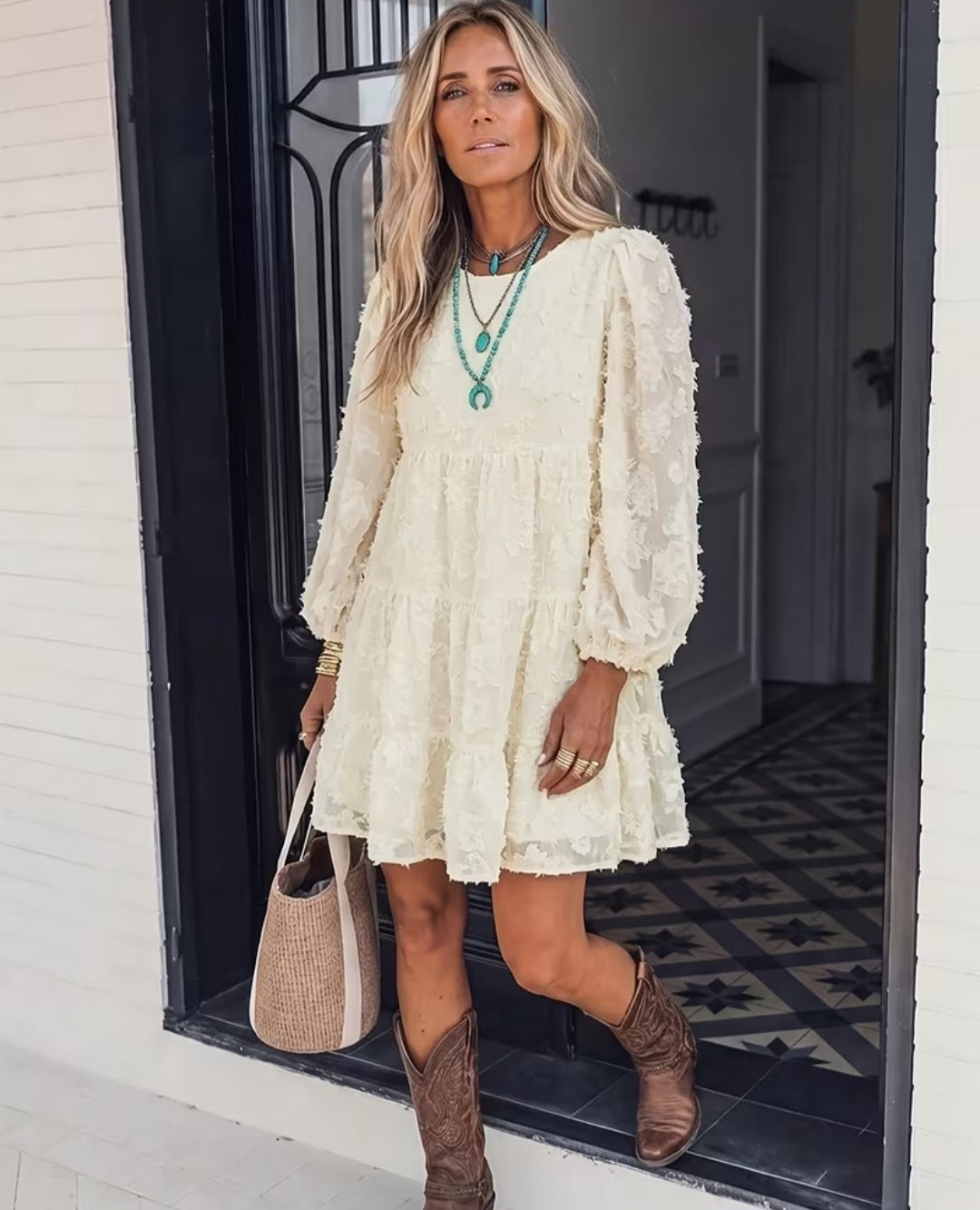 Women's Textured Fabric Dress