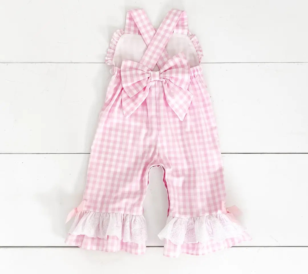 Girls Smocked First Birthday Longall by Seven Latern Lane