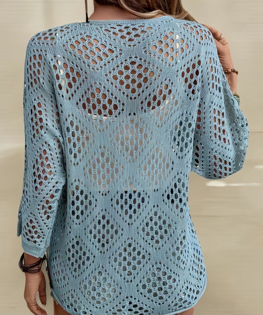 Women's Hollow Out Loose Top