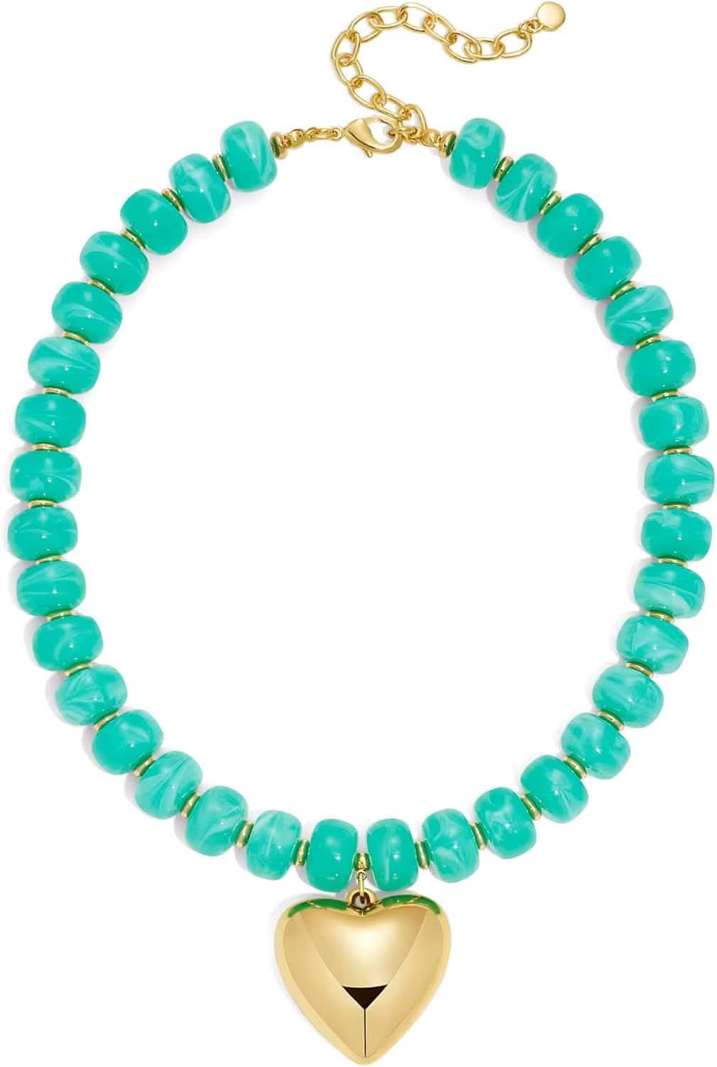 Chunky Heart Bead Necklace Preorder