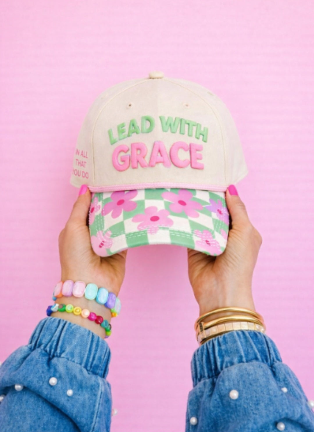 Grace and Emma Lead with Grace hat
