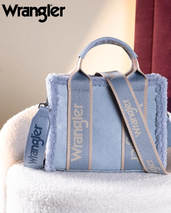 Wrangler Sherpa Small Canvas Tote/Crossbody