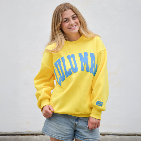 Lulu Mac Yellow Puff Sweatshirt