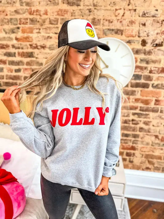 Jolly Sport Gray Graphic Crewneck
