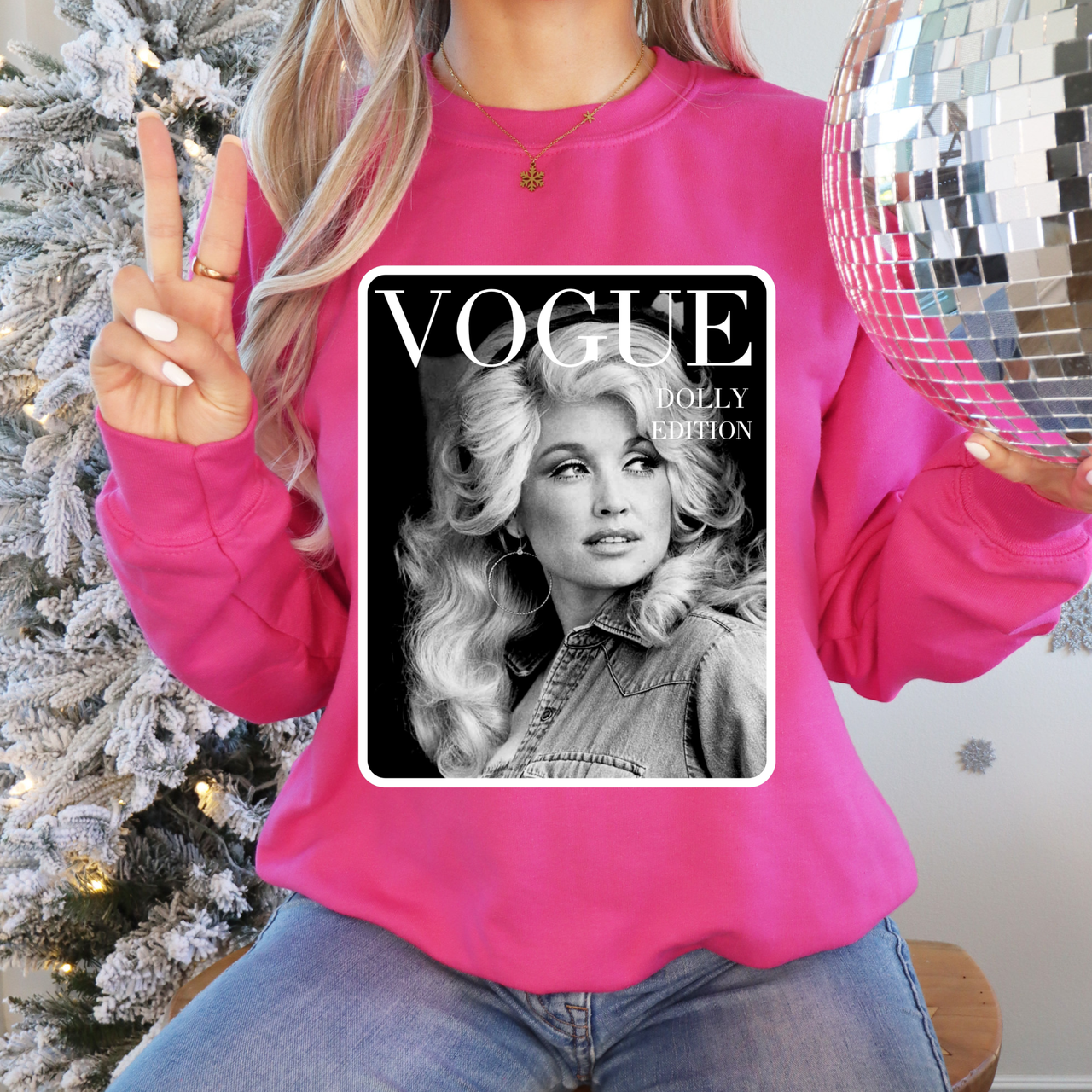 Dolly Vogue Cover Gildan Tee