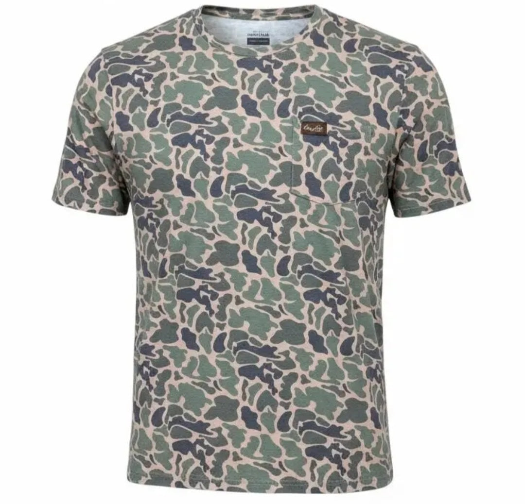 Honey Hole Drift Performance Tee - Duck Camo