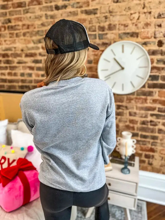 Jolly Sport Gray Graphic Crewneck